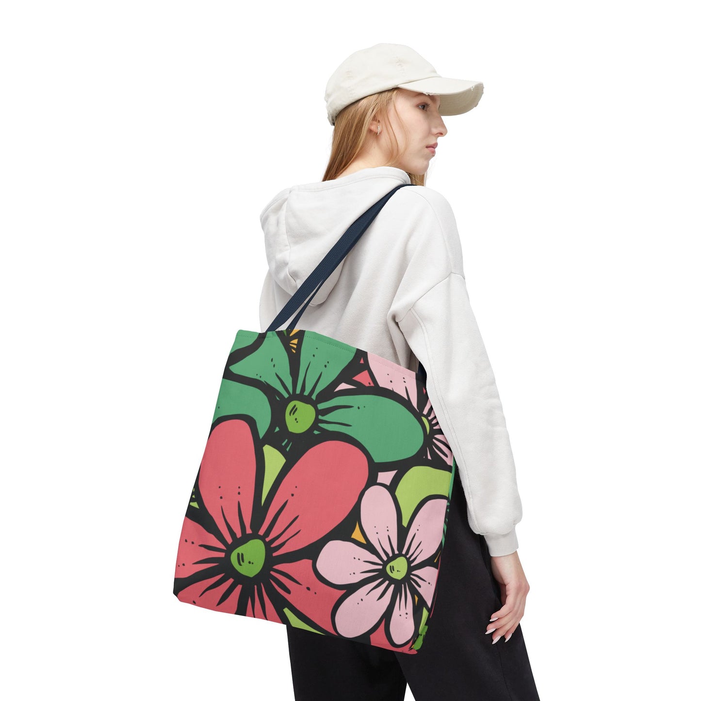Colorful Floral Tote Bag | Bright, Playful & Stylish | Perfect for Everyday & Travel