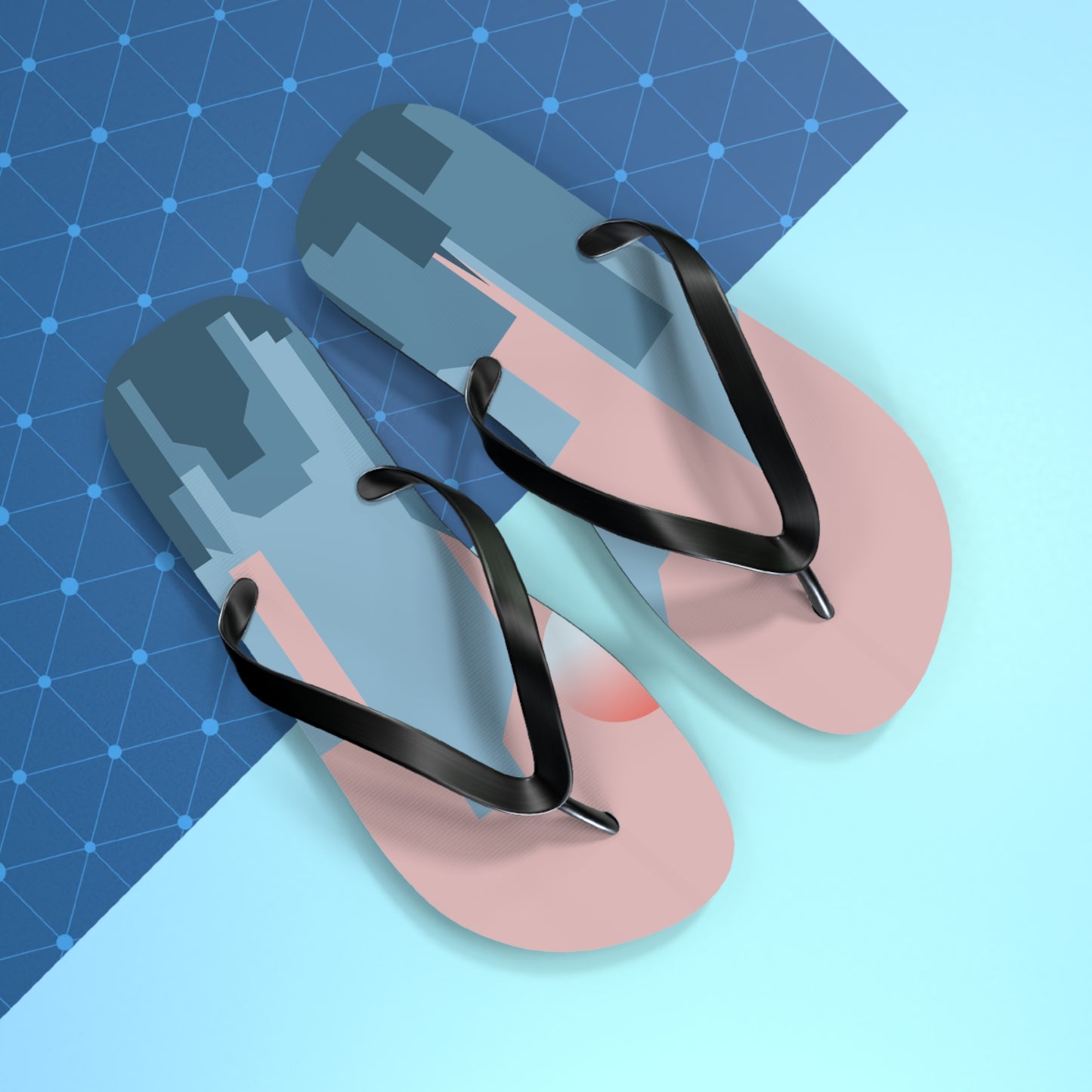 Urban Flip-Flops | 2D City Building Design | Bold Style in Every Step