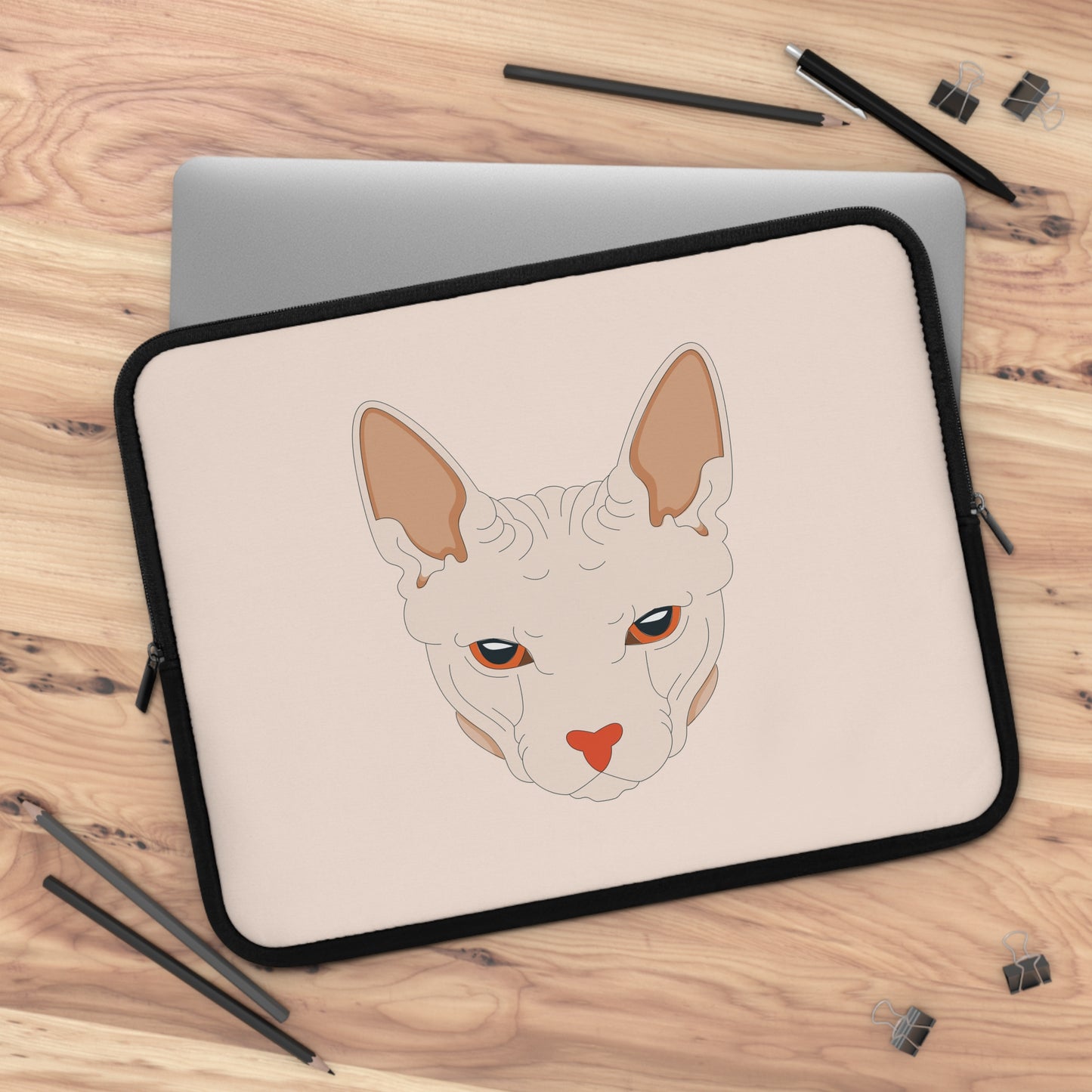 Weird Cat Mood | Quirky Cat Laptop Sleeve