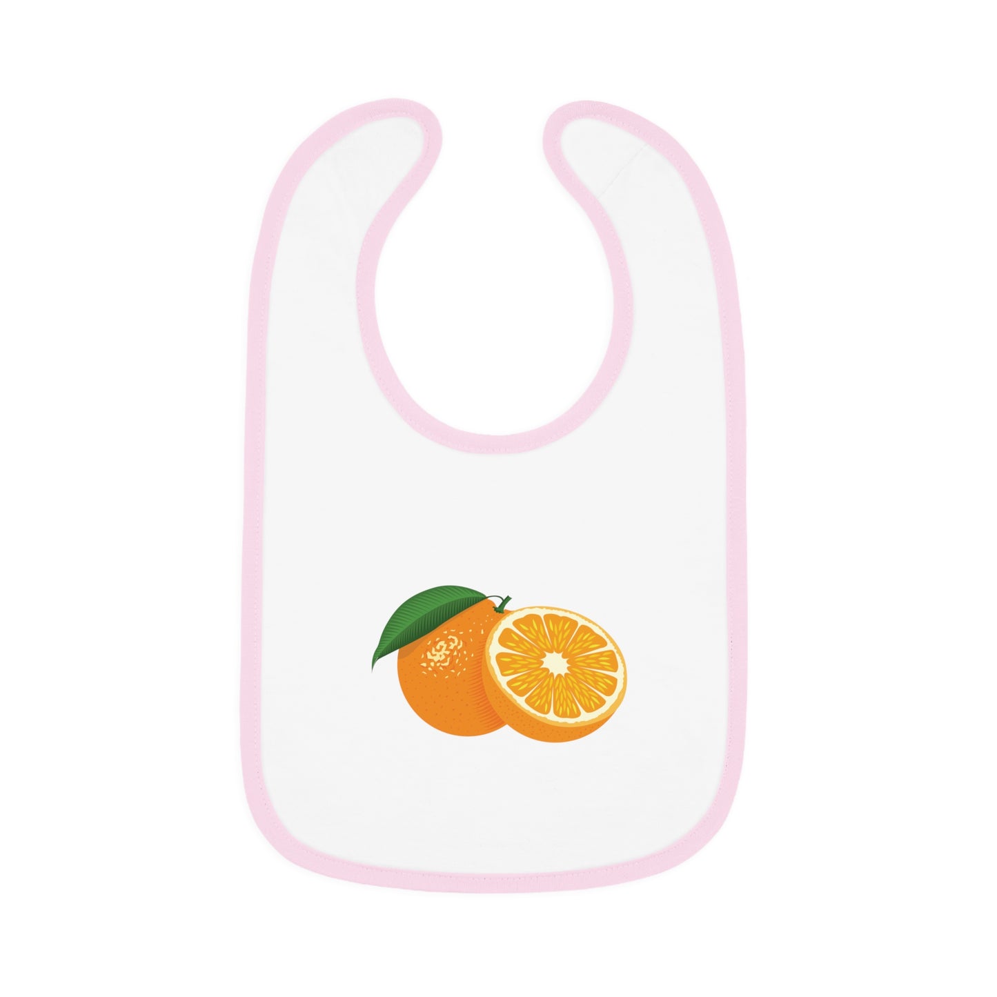 “Half Orange” Baby Bib | Freshness in Every Bite