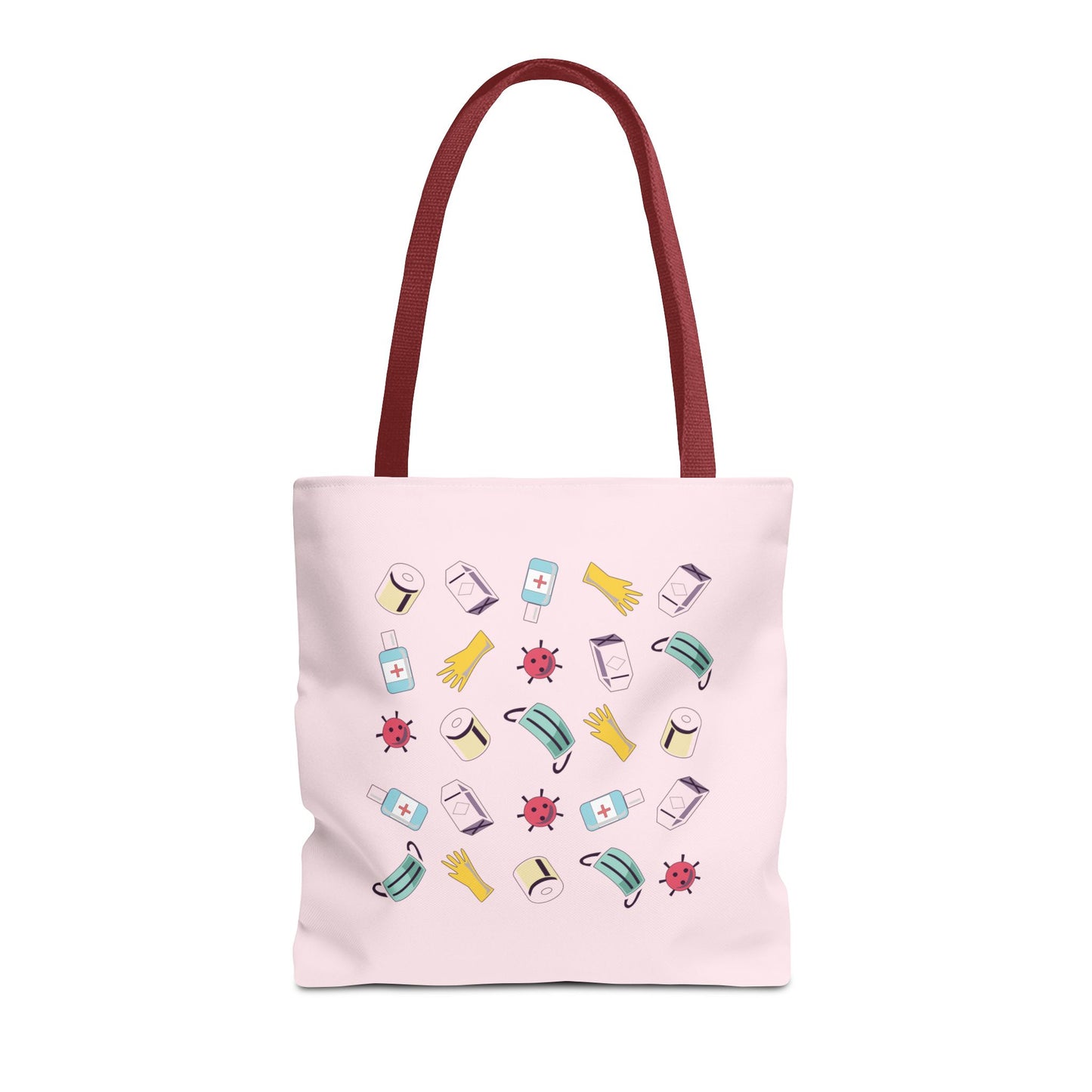 Covid Plan Concept | Artistic Tote Bag with Modern Pandemic-Inspired Design