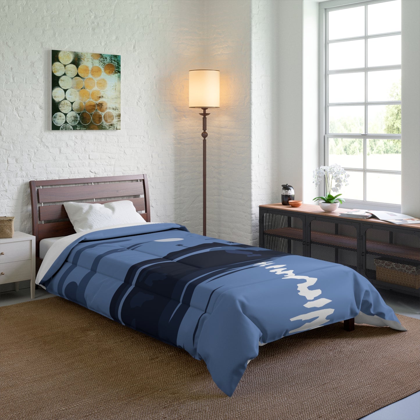 Moonlit Night Comforter | Cozy Lunar Dreams | Soft and Stylish Night Sky Bedding