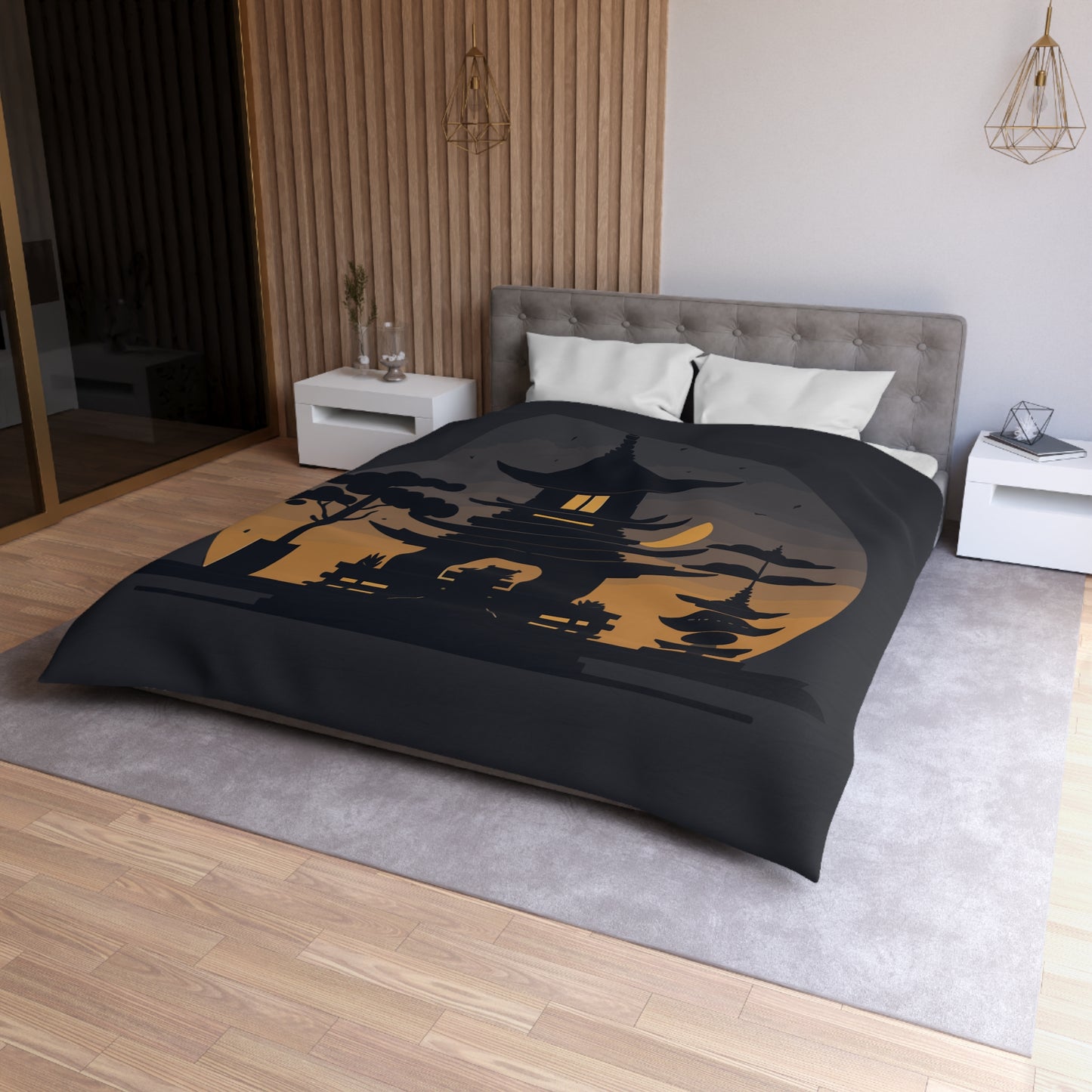 “Tibetan Light” Duvet Cover | A Sanctuary of Calm and Sleep