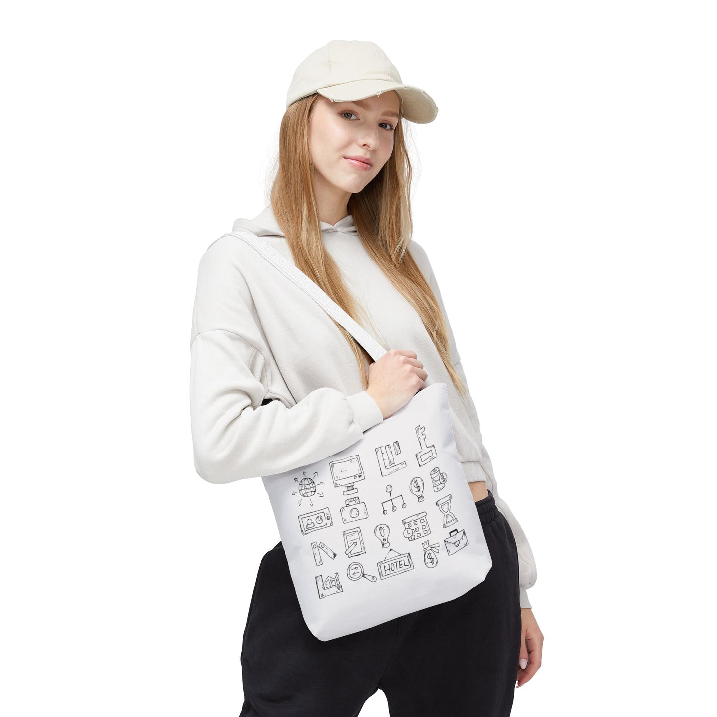 Finance Flow Tote Bag | Modern Financial & Banking Icon Tote