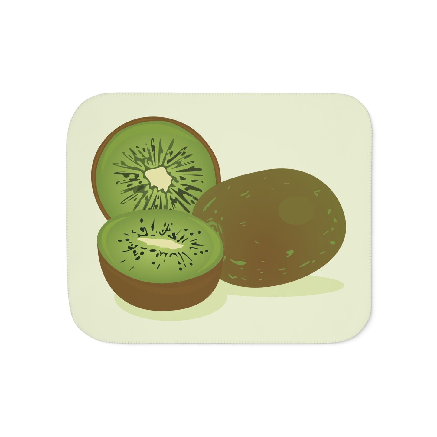 Hug a Kiwi Daily | Sherpa Blanket with Kiwi Print | Cozy – Fresh – Unique