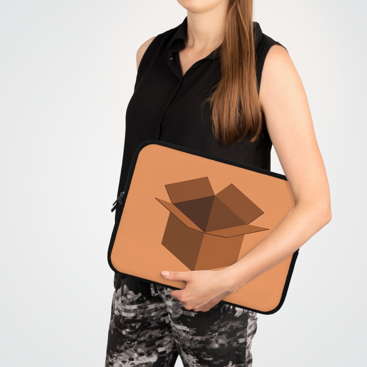 Delivery Vibes Laptop Sleeve | Shipping Parcel Inspired Modern Design