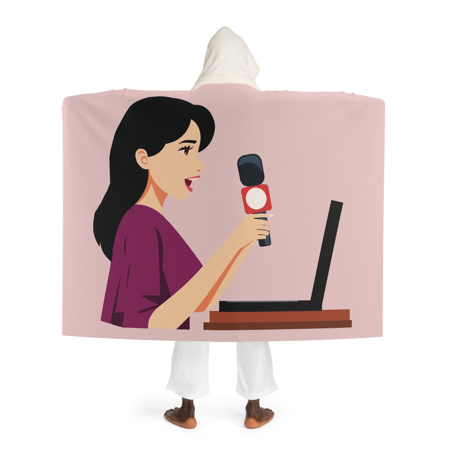 The Girl Who Owns the Stage | Ultra-Cozy Sherpa Hoodie Blanket | Fun, Warm & Unforgettable