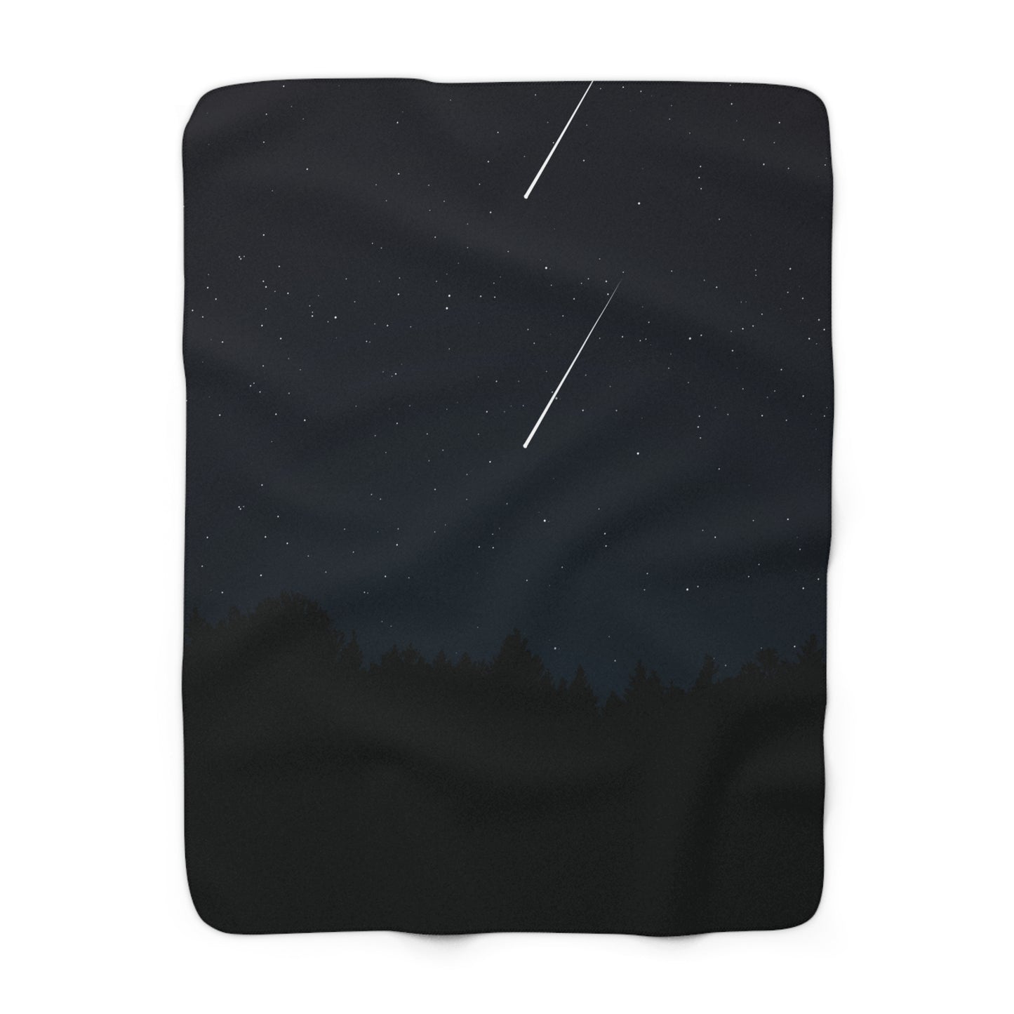Luxury Sherpa Fleece Blanket | Shooting Stars & Midnight Dreams