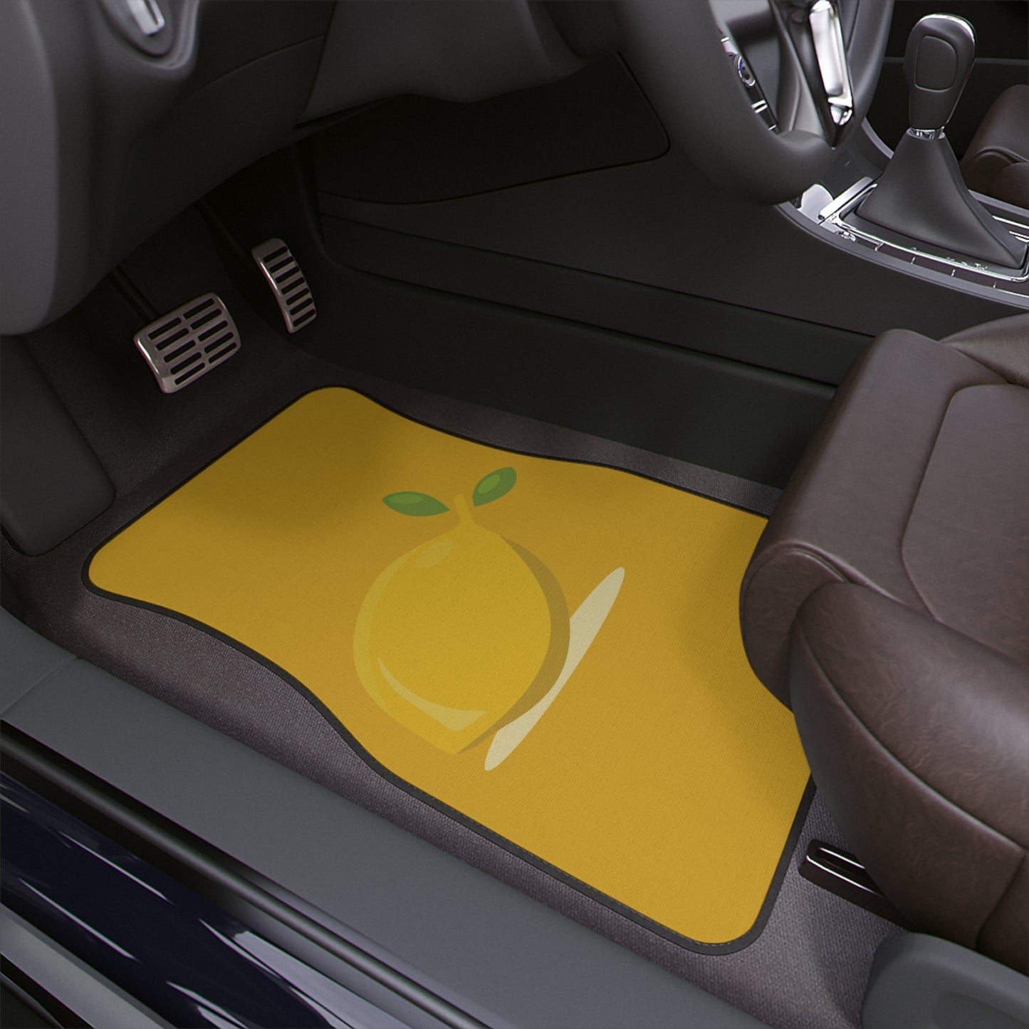 “Lemon Fresh” Car Floor Mat | Bright Style for Bold Drivers