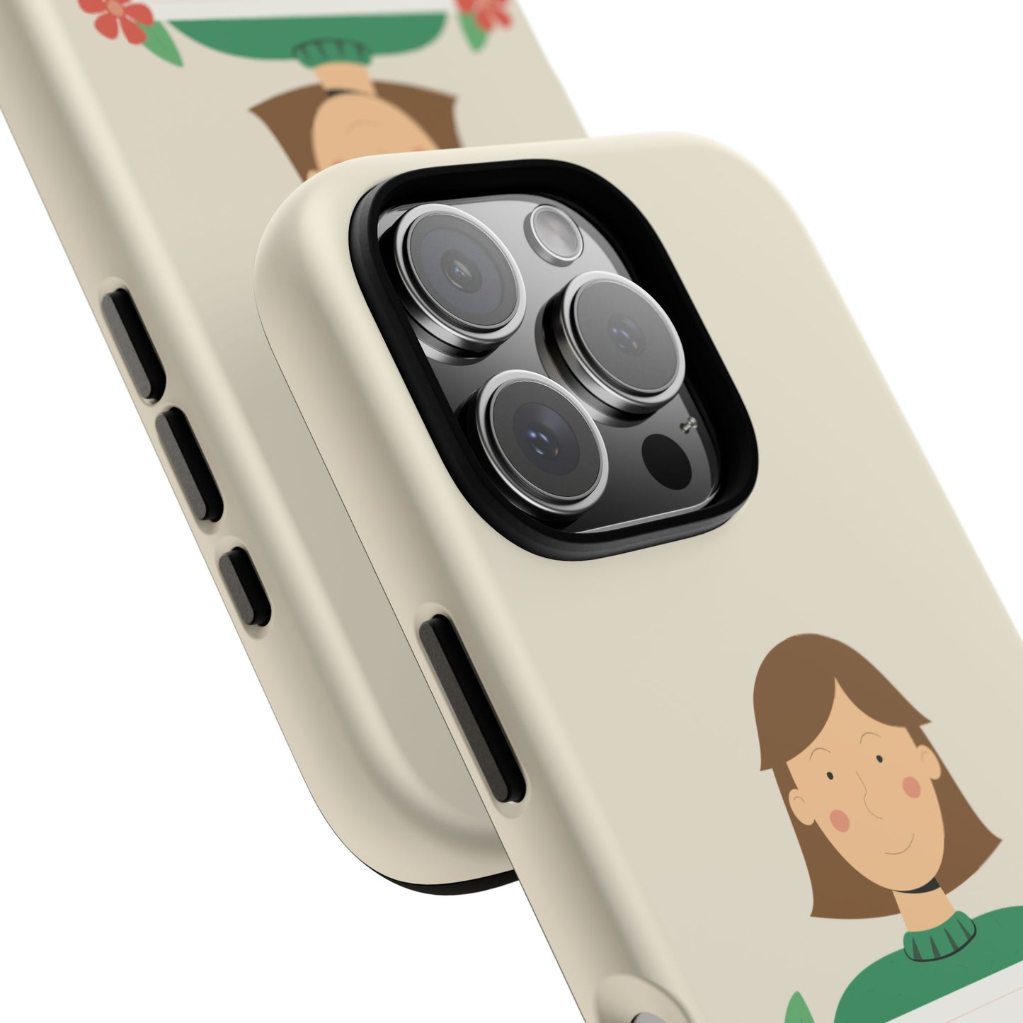“Message in Style” Tough Phone Case | Girl with Sign