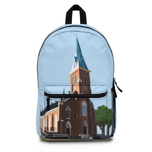 Artistic Backpack | Sacred Cathedral Scene | Faithful Journey Companion