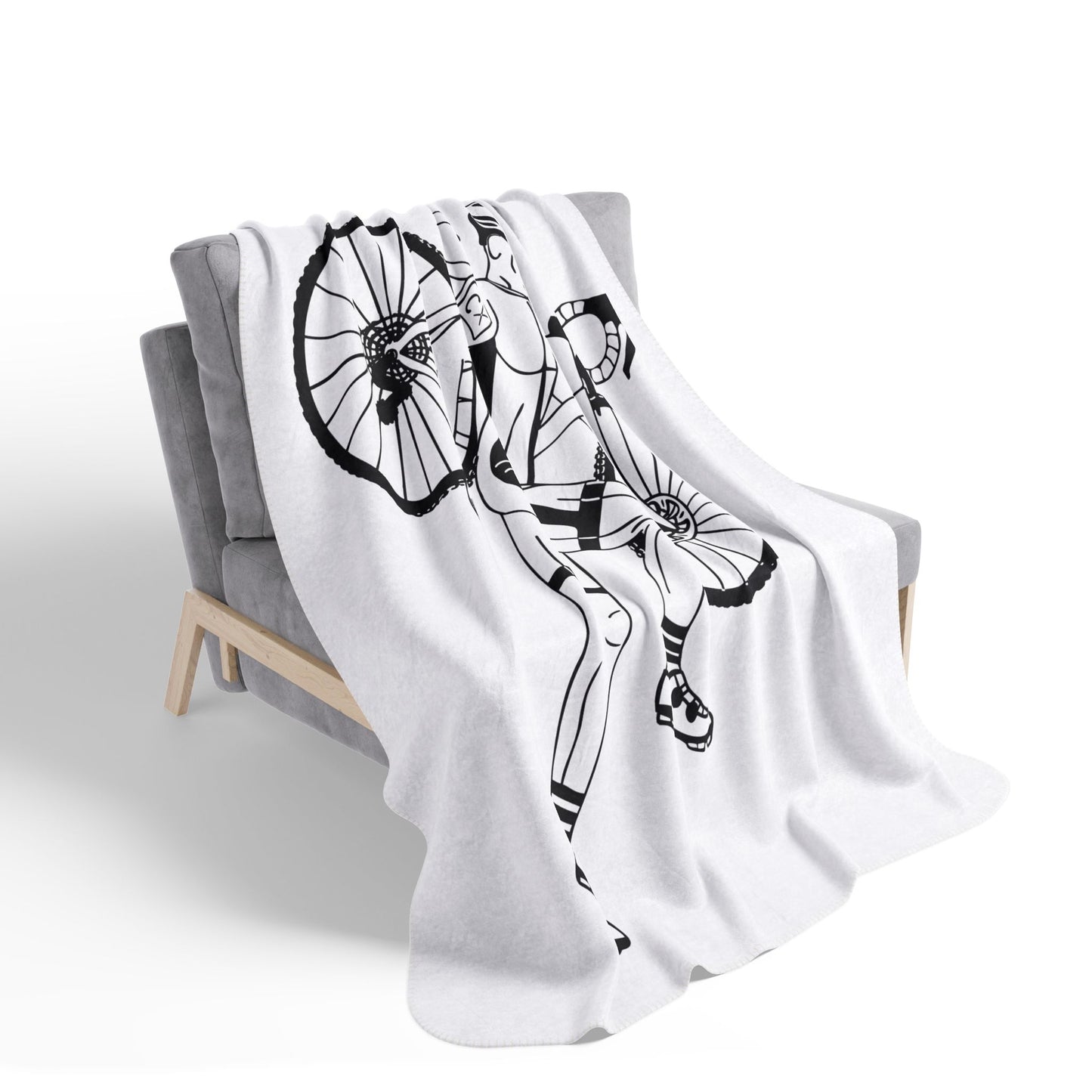 Cyclist Sherpa Blanket | Smooth Ride, Cozy Vibe