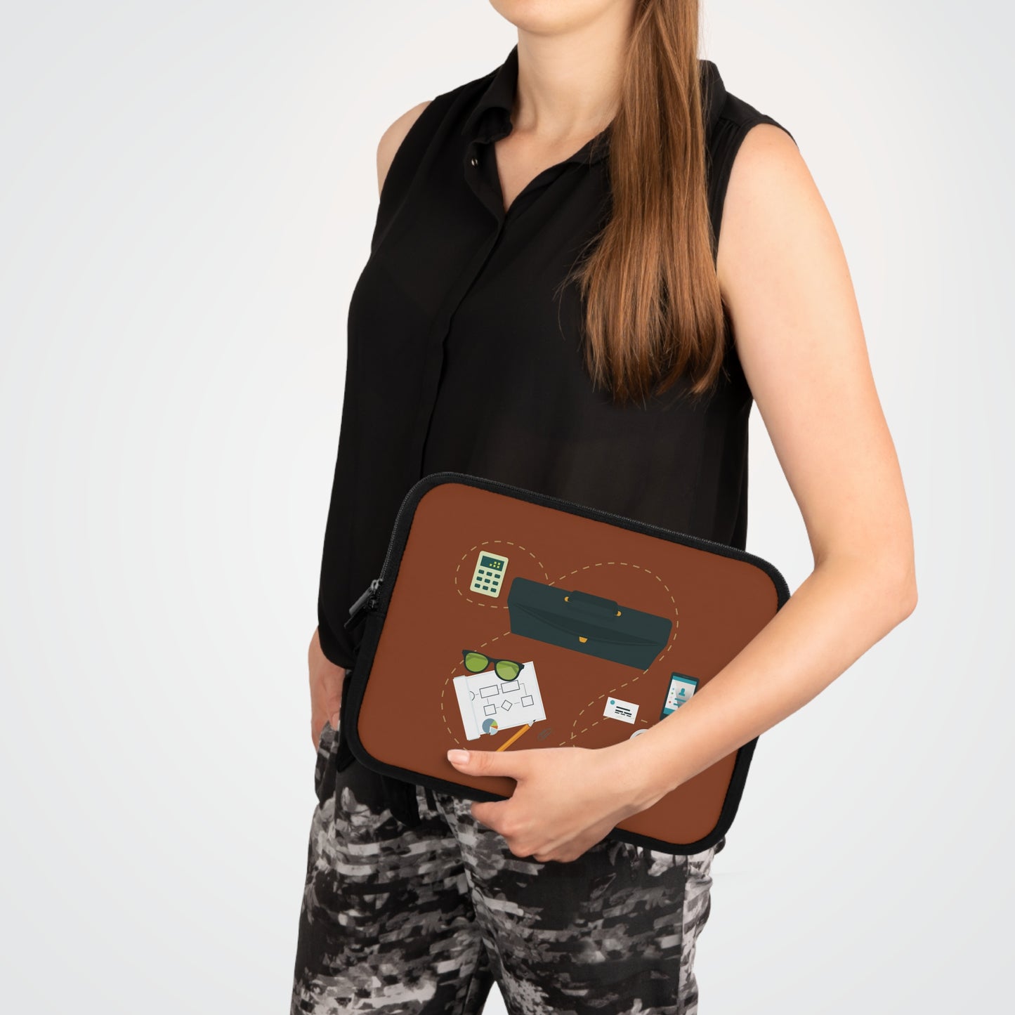 Smart Business Flow | Modern Business Organization Laptop Sleeve