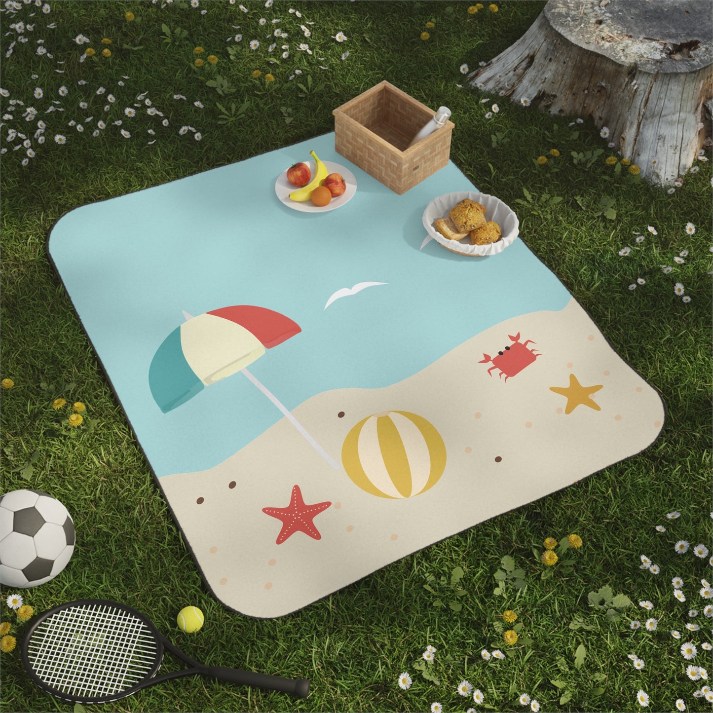 Summer by the Sea | Beach Vibe Picnic Blanket