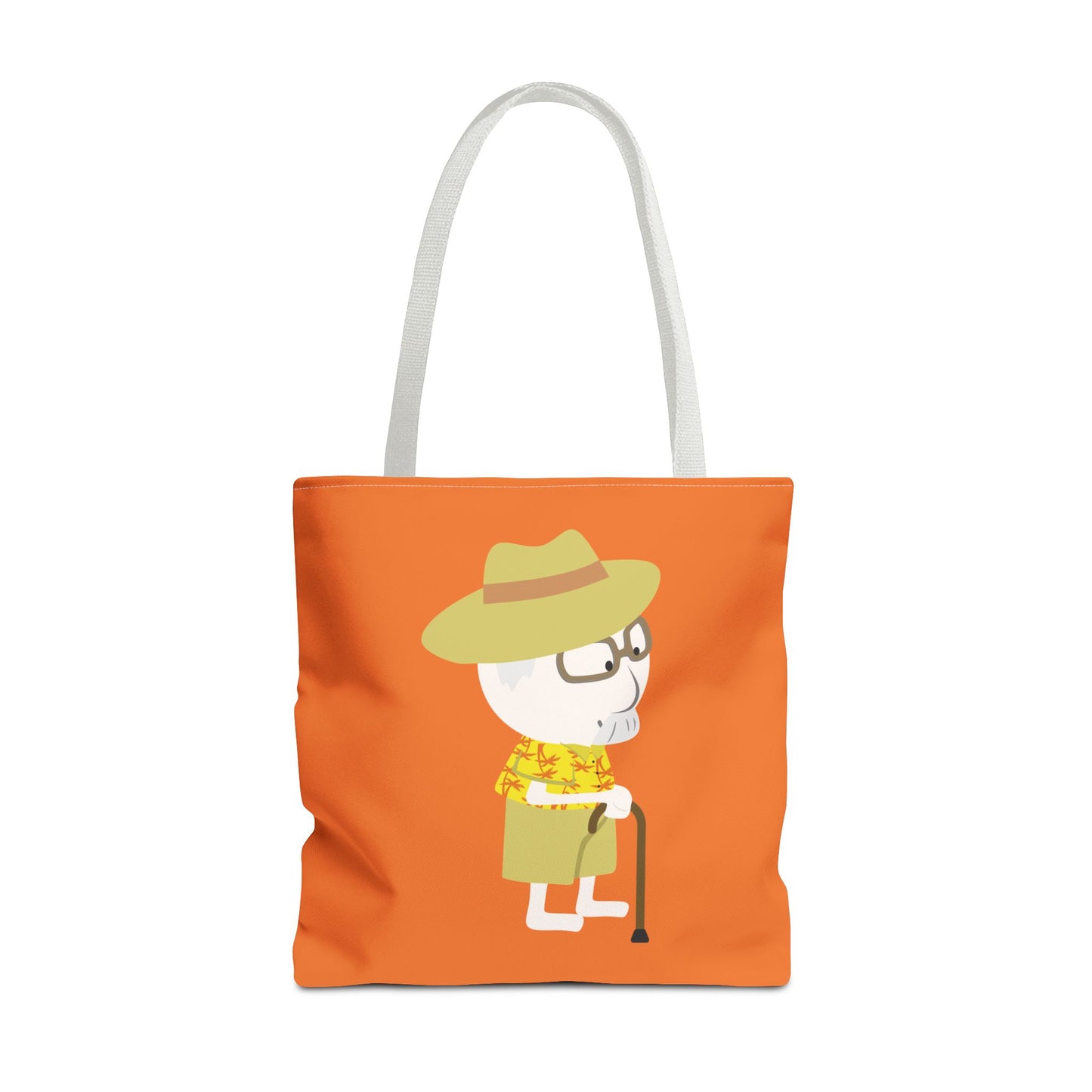 Minimalist Tote Bag | Grandpa with Cane | Artful & Whimsical