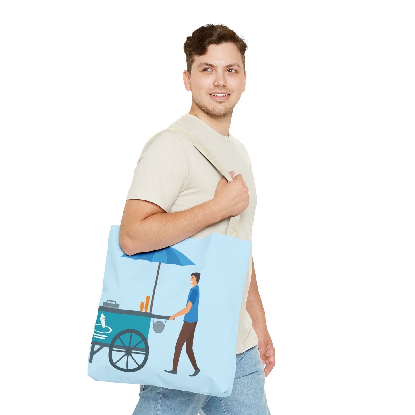 Sweet Ice Cream Ride | Fun Ice Cream Truck Tote Bag Full of Summer Vibes