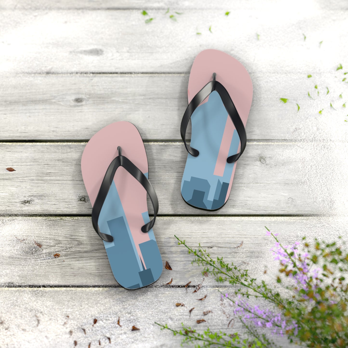 Urban Flip-Flops | 2D City Building Design | Bold Style in Every Step