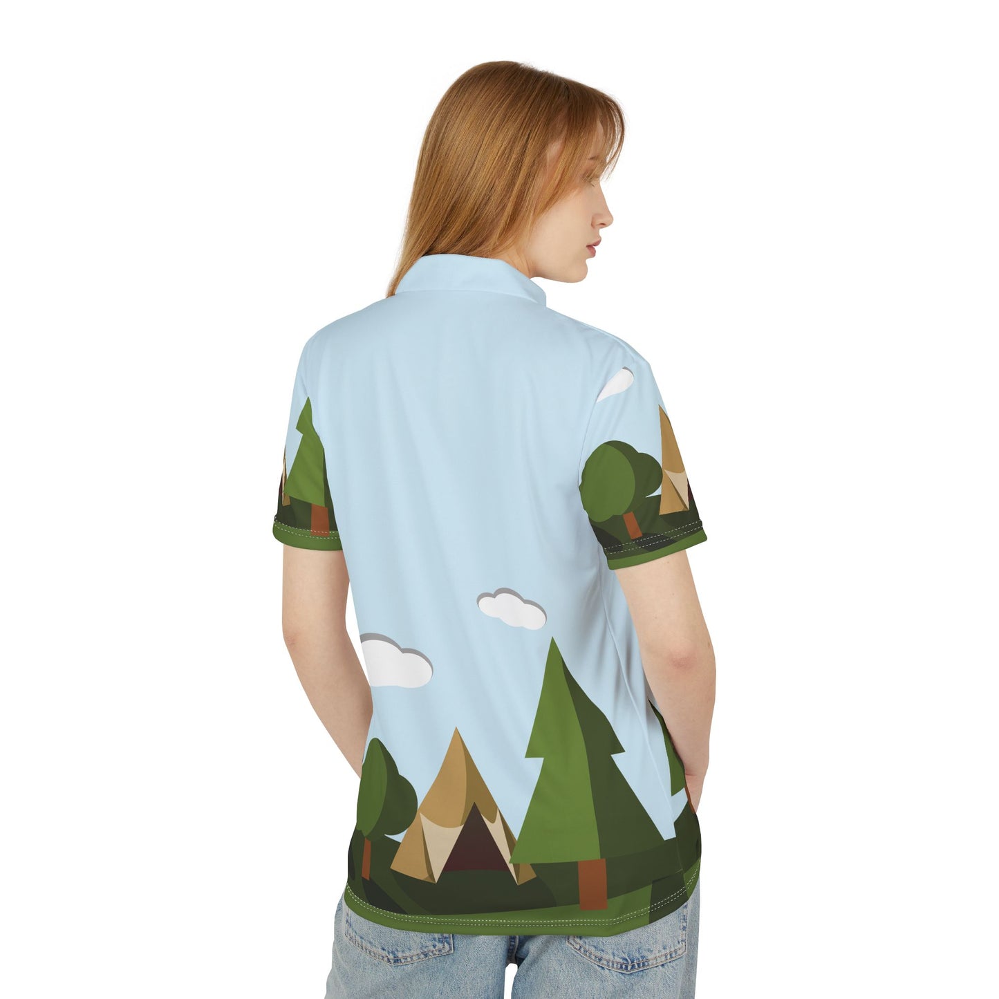 “Forest Escape” Unisex Polo Shirt | Outdoor Spirit in Style