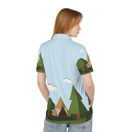 “Forest Escape” Unisex Polo Shirt | Outdoor Spirit in Style