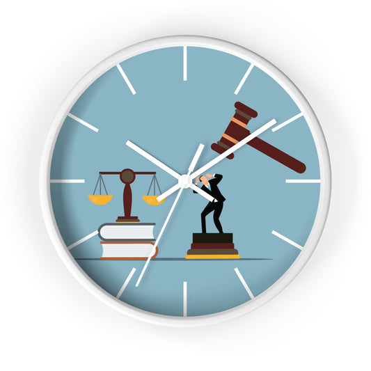 “Final Judgment” Wall Clock | The Art of Time and Justice