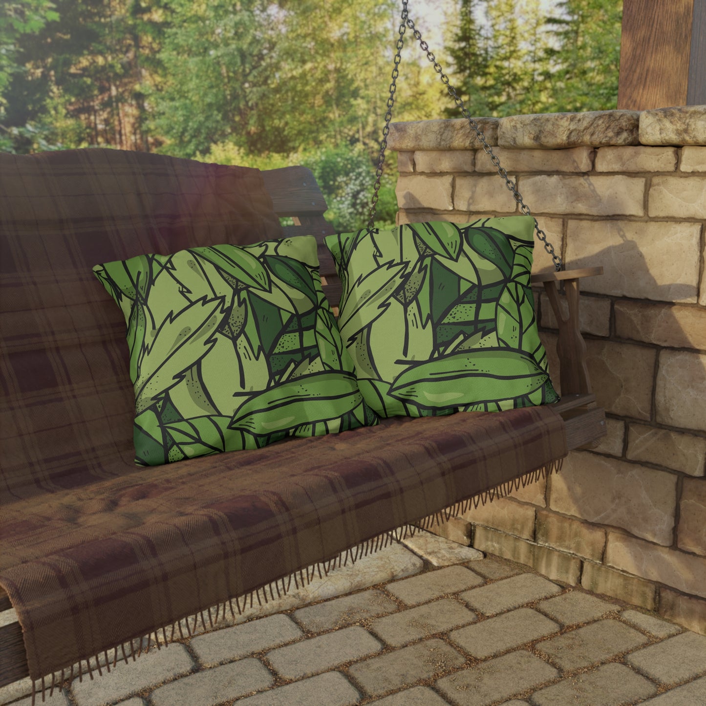 Outdoor Decorative Pillow | Autumn Leaf Glow – Cozy Fall Vibes
