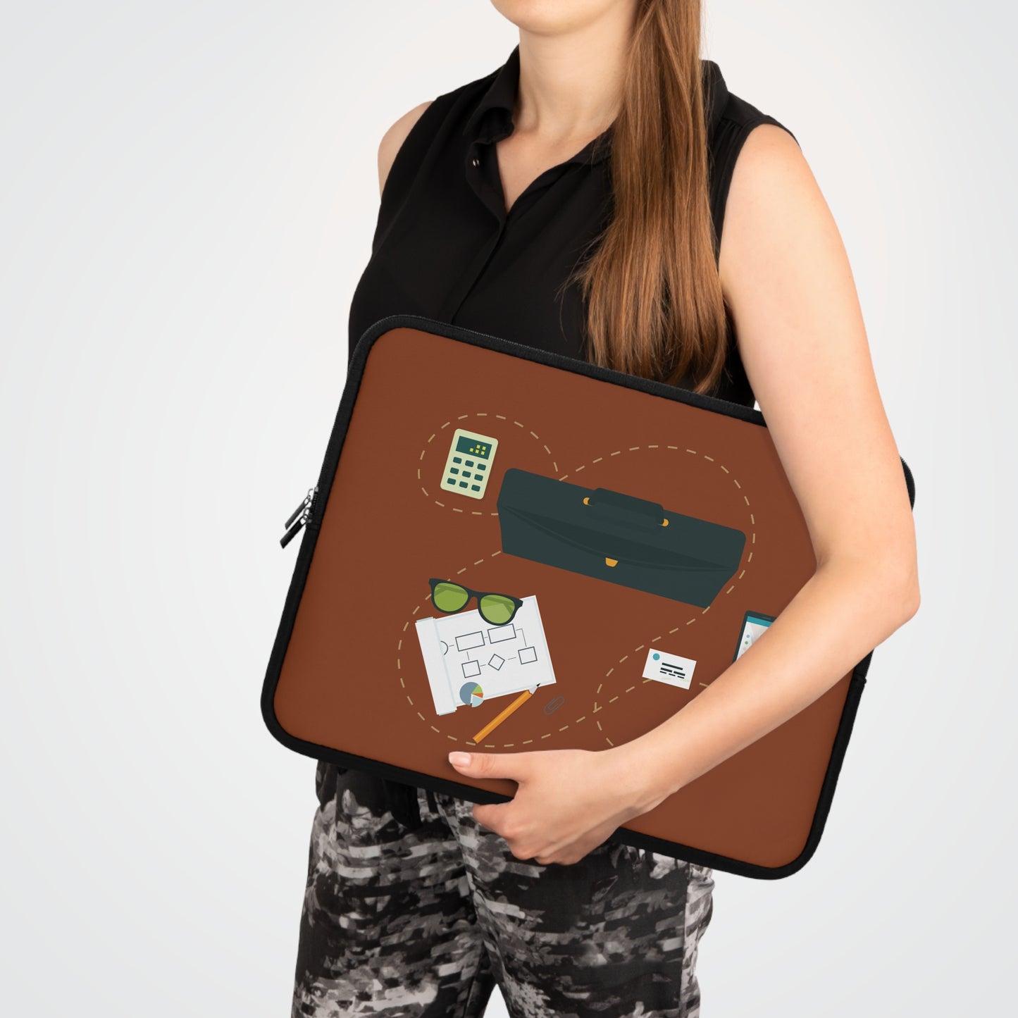 Smart Business Flow | Modern Business Organization Laptop Sleeve