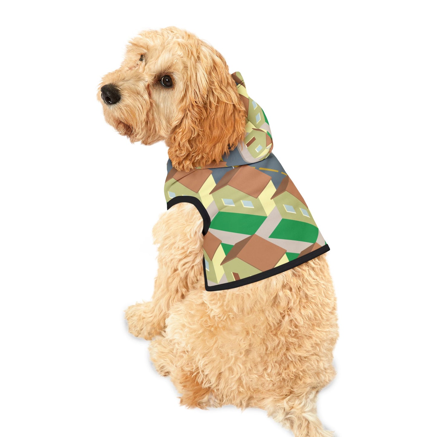 “Little Cityscape” Pet Hoodie | Urban Streetwear for Stylish Pets