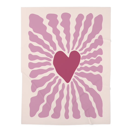 “Floral Heart” Baby Swaddle | Sweet Luxury for Your Little One