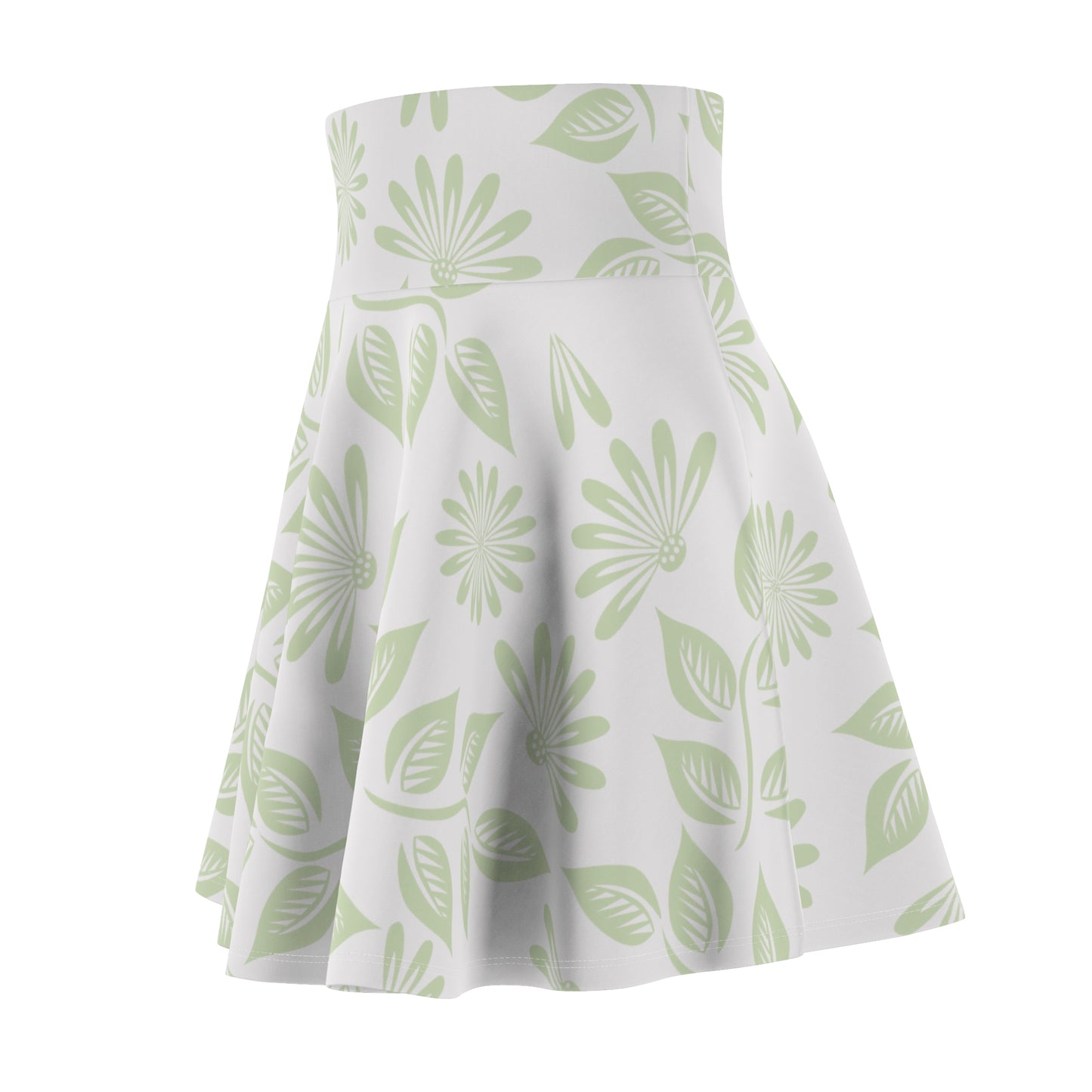 Fresh Leaf Pattern | Fun Women’s Skater Skirt Inspired by Nature