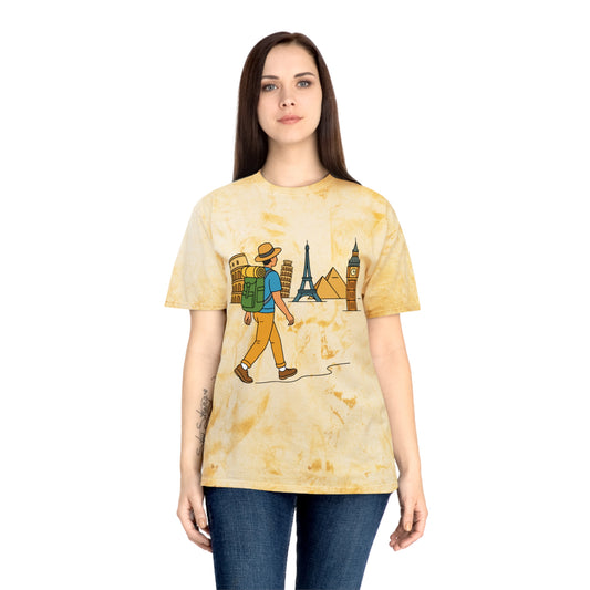 Color Blast Travel Tee | World Landmark Edition