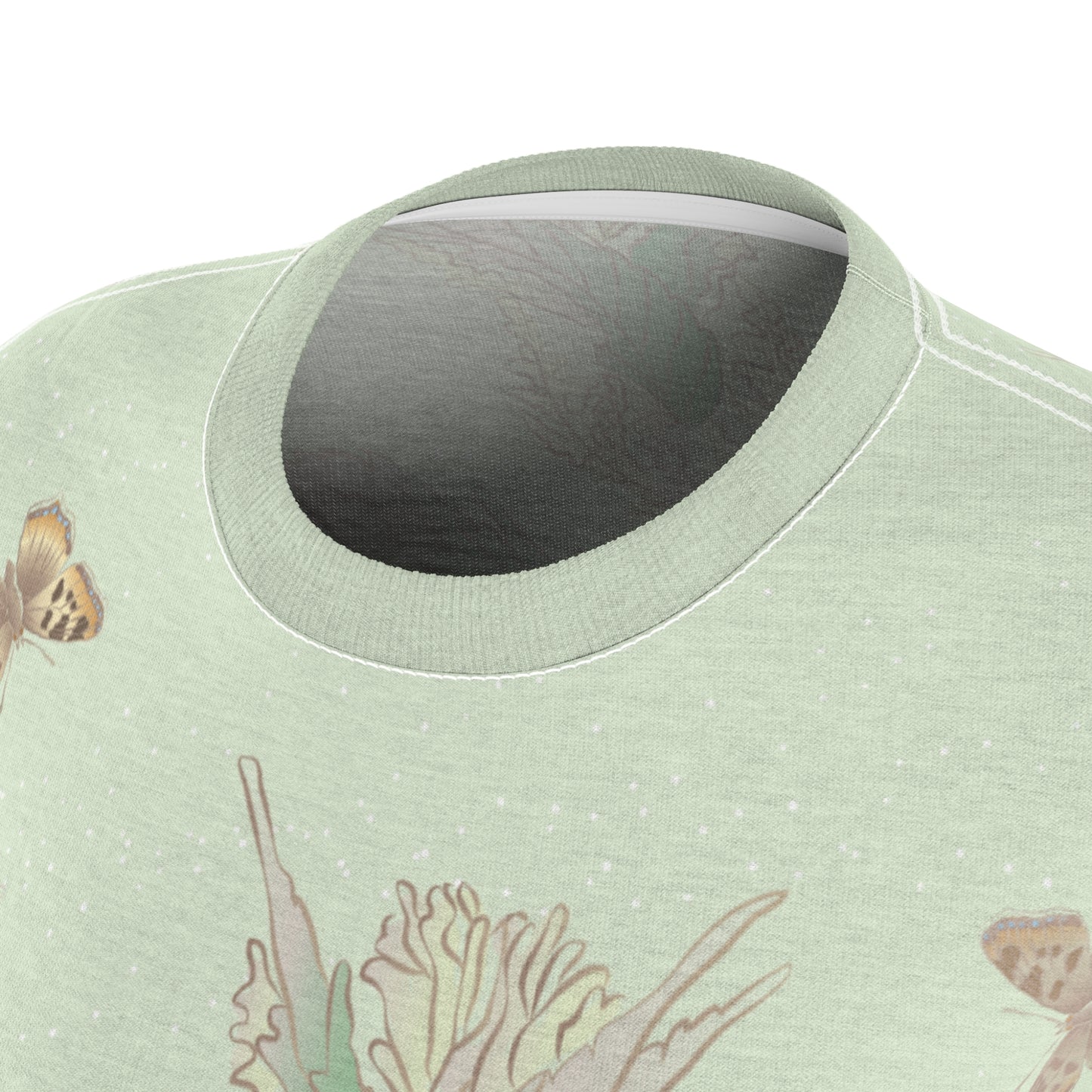 Nettle & Butterflies Tee | Whisper of Nature Elegance