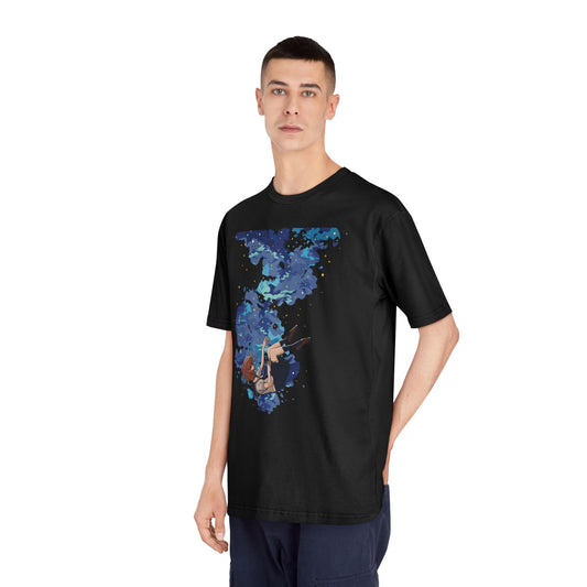Premium Unisex Classic Crewneck T-Shirt | Girl Falling into Water