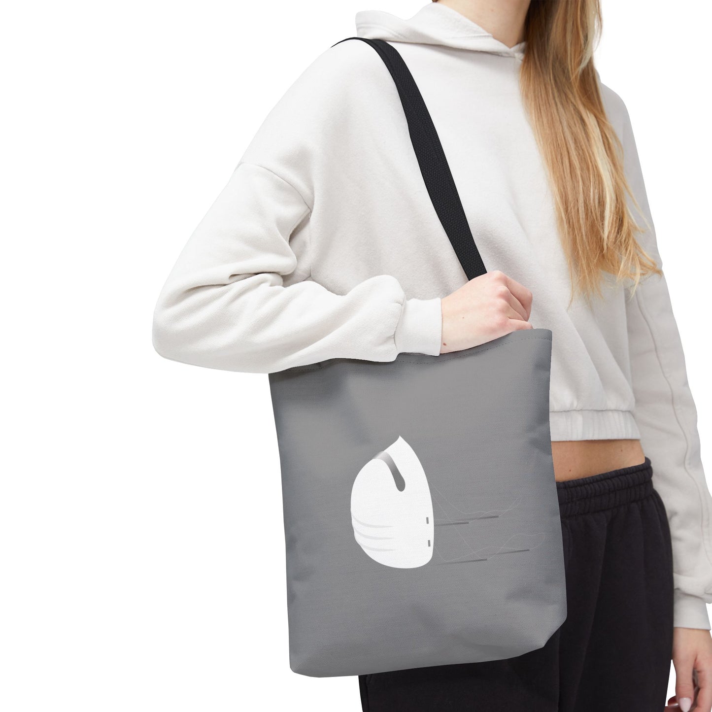 Virus Mask Statement | Artistic Tote Bag with Bold Virus Mask Design