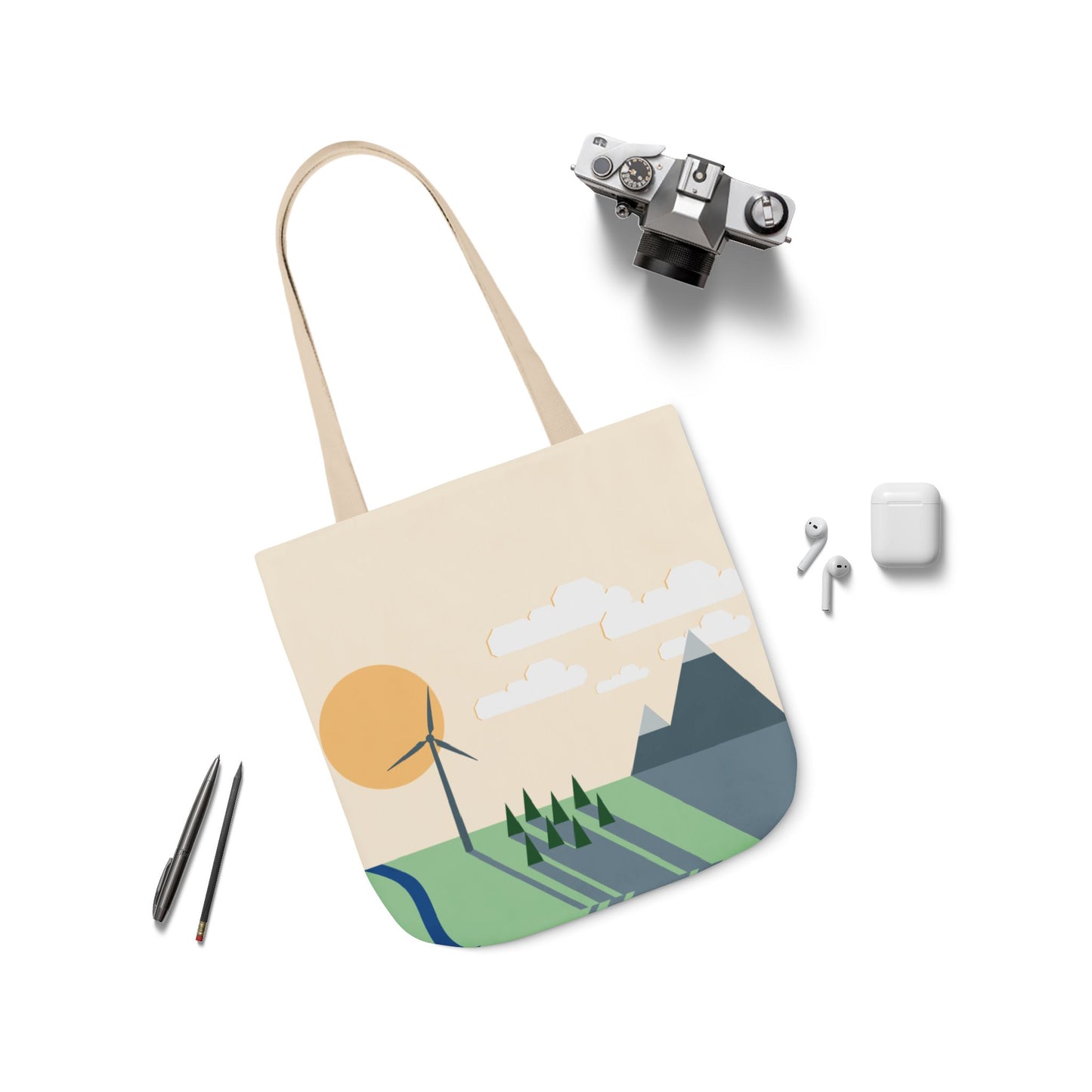 Canvas Tote Bag | Wind Energy Eco-Friendly Fashion