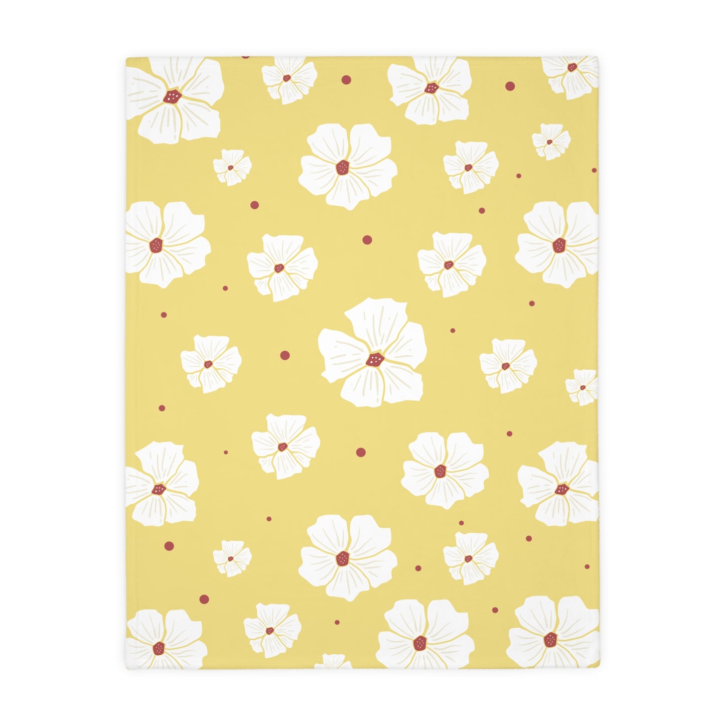 Luxury Bloom Velveteen Blanket | Double-Sided Floral Elegance