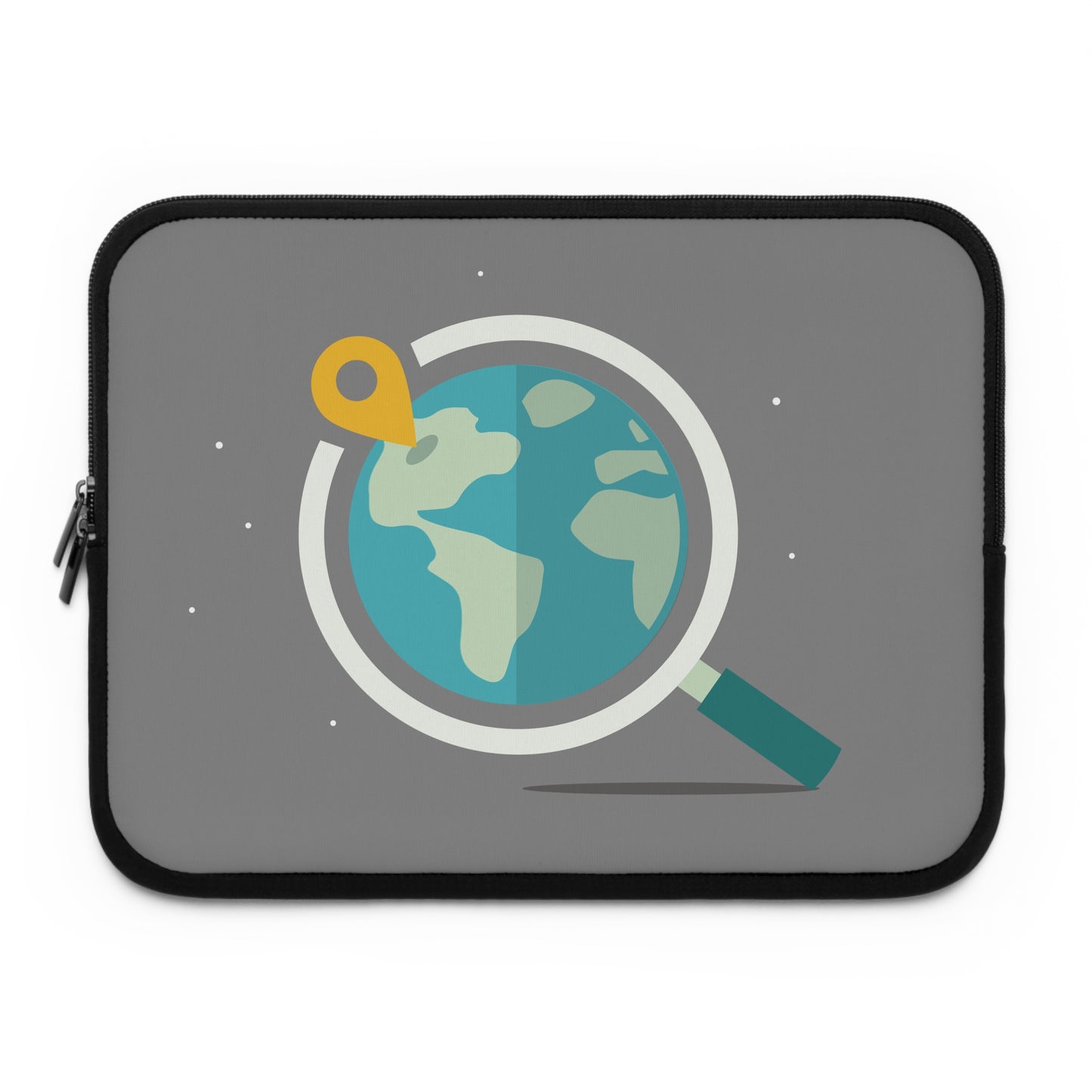 Explore the World | World Map & Magnifying Glass Laptop Sleeve