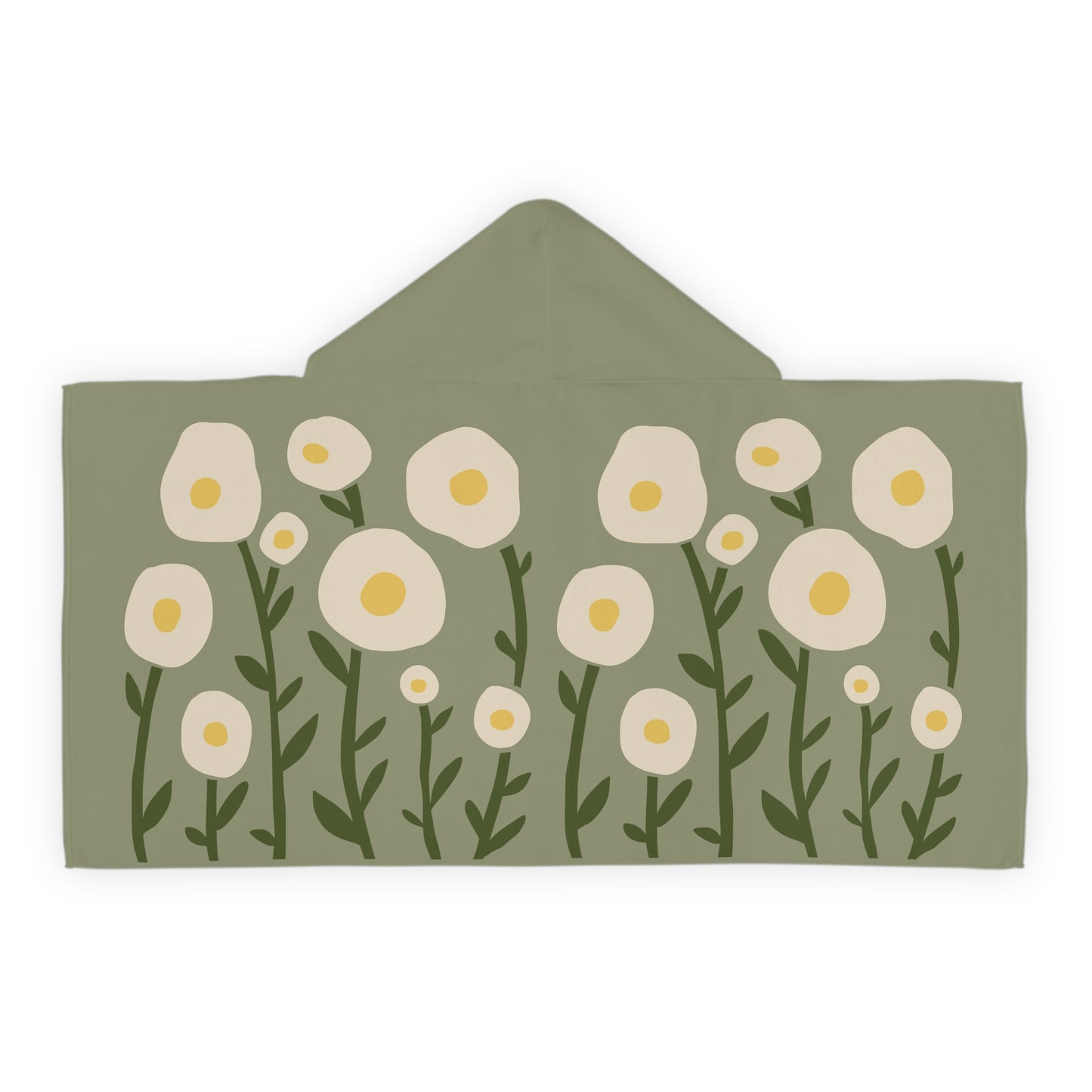 Sunny Egg Bloom Hooded Towel | Fun & Minimalist for Kids
