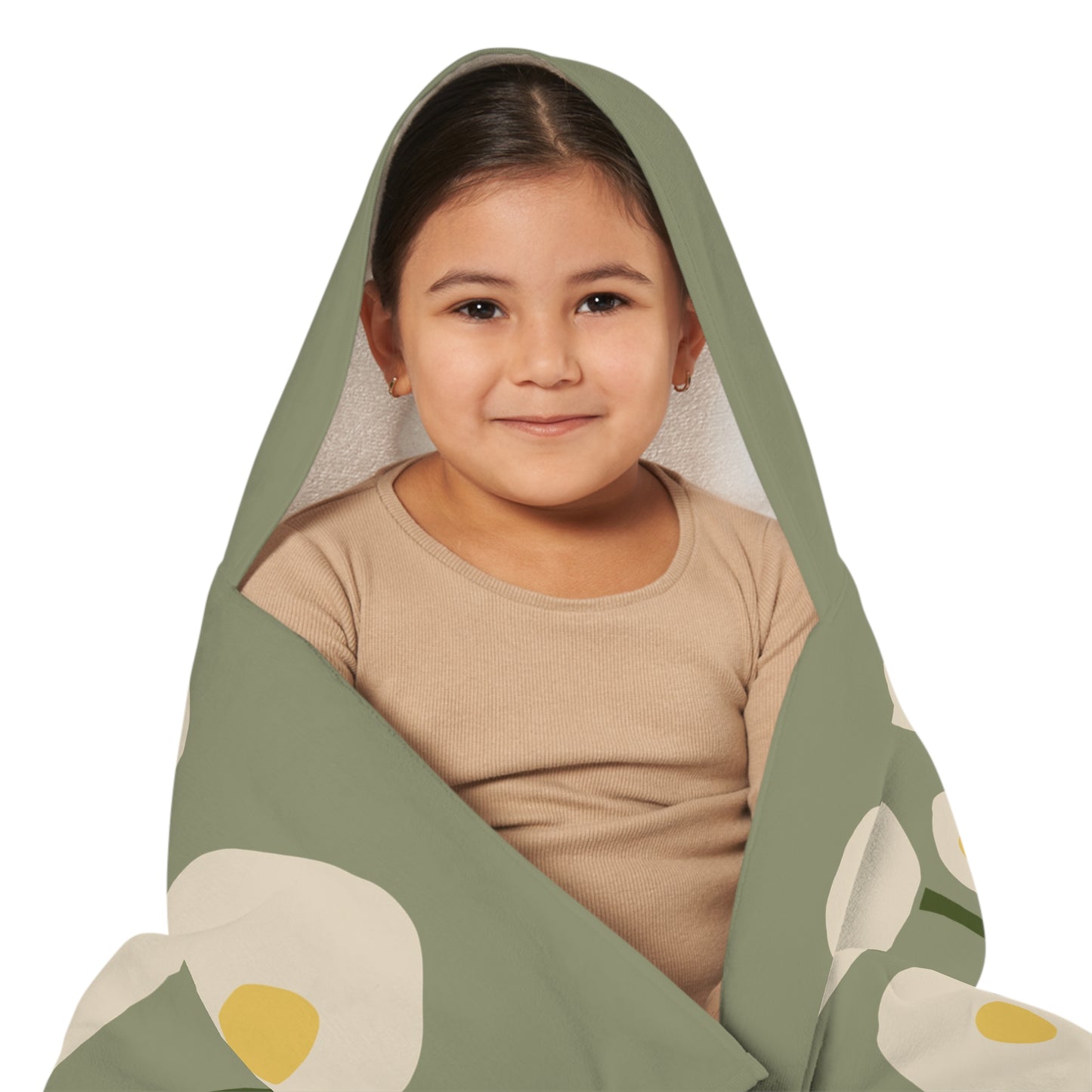 Sunny Egg Bloom Hooded Towel | Fun & Minimalist for Kids