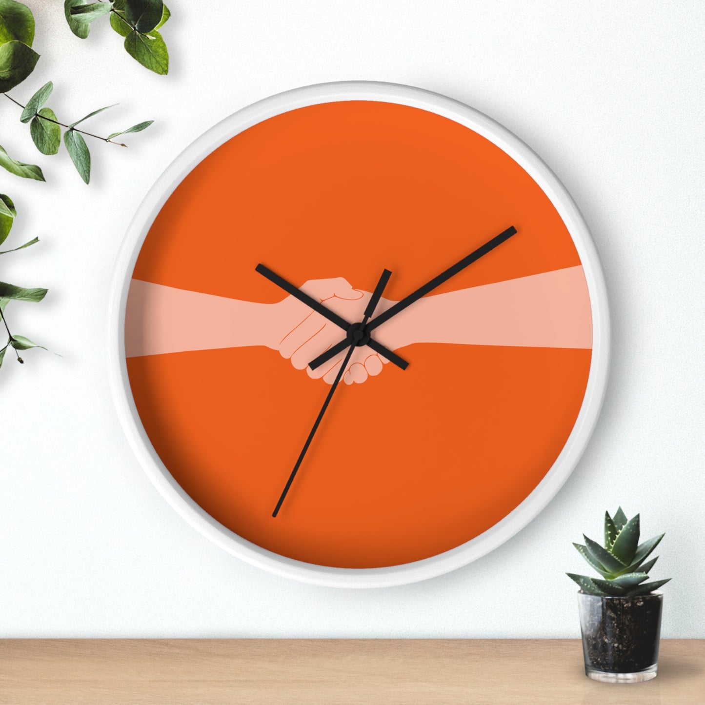“Orange Connection” Wall Clock | A Symbol of Togetherness