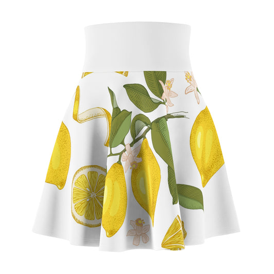 Bold Bloom All-Over Print Skater Skirt – Vibrant Women's Flare Mini Skirt