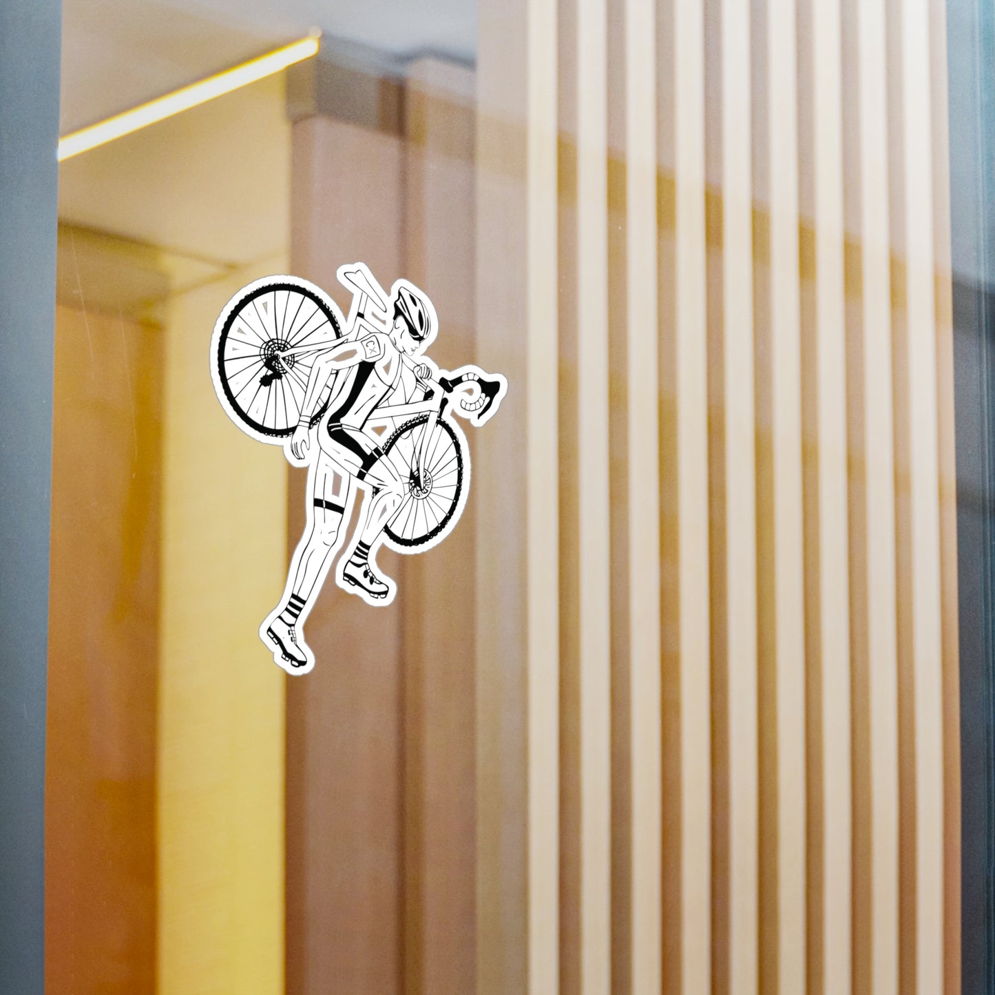 Cyclist Vinyl Sticker | A Ride to Freedom