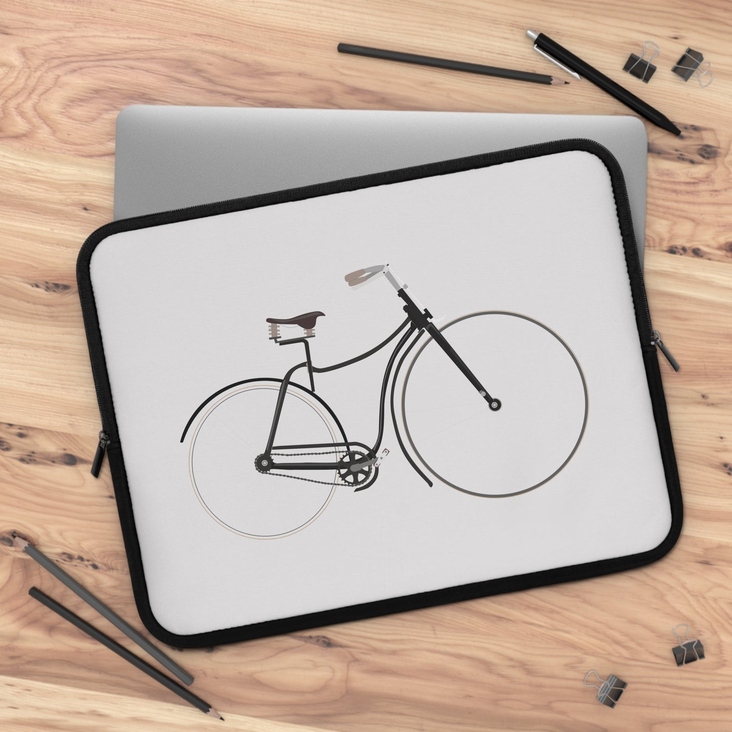 Vintage Electric Bicycle Laptop Sleeve | Retro Freedom-Inspired Protective Case