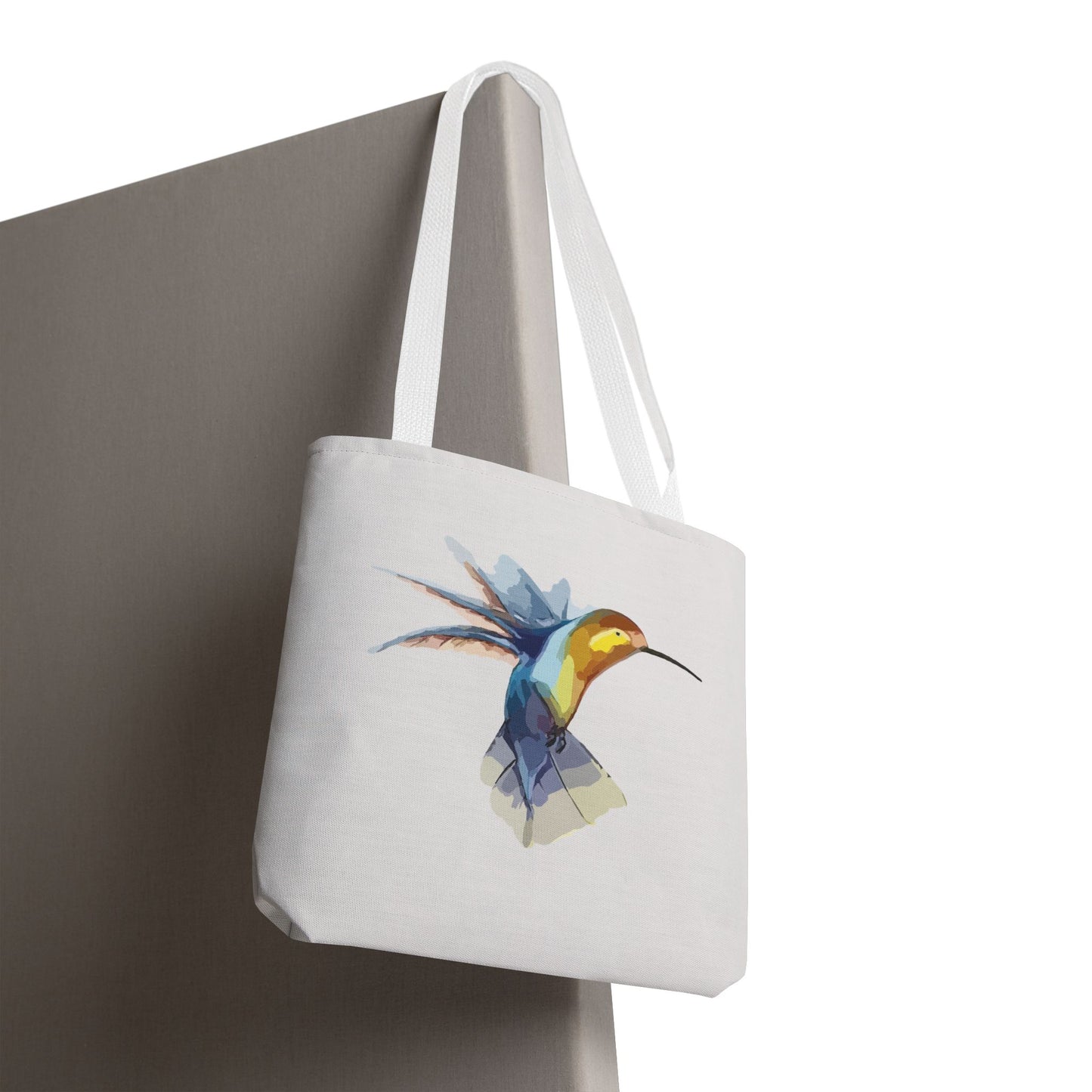 Hummingbird Art Flight | Artistic Hummingbird Tote Bag