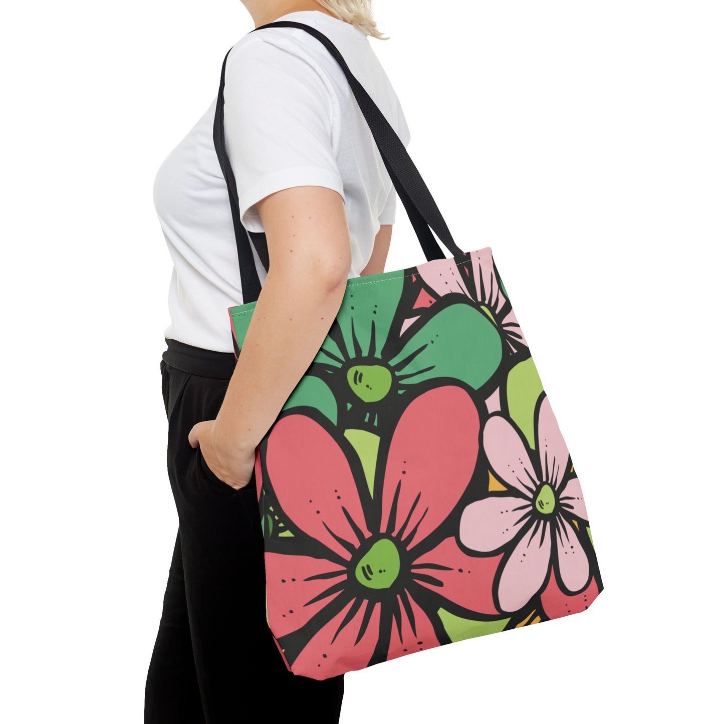 Colorful Floral Tote Bag | Bright, Playful & Stylish | Perfect for Everyday & Travel