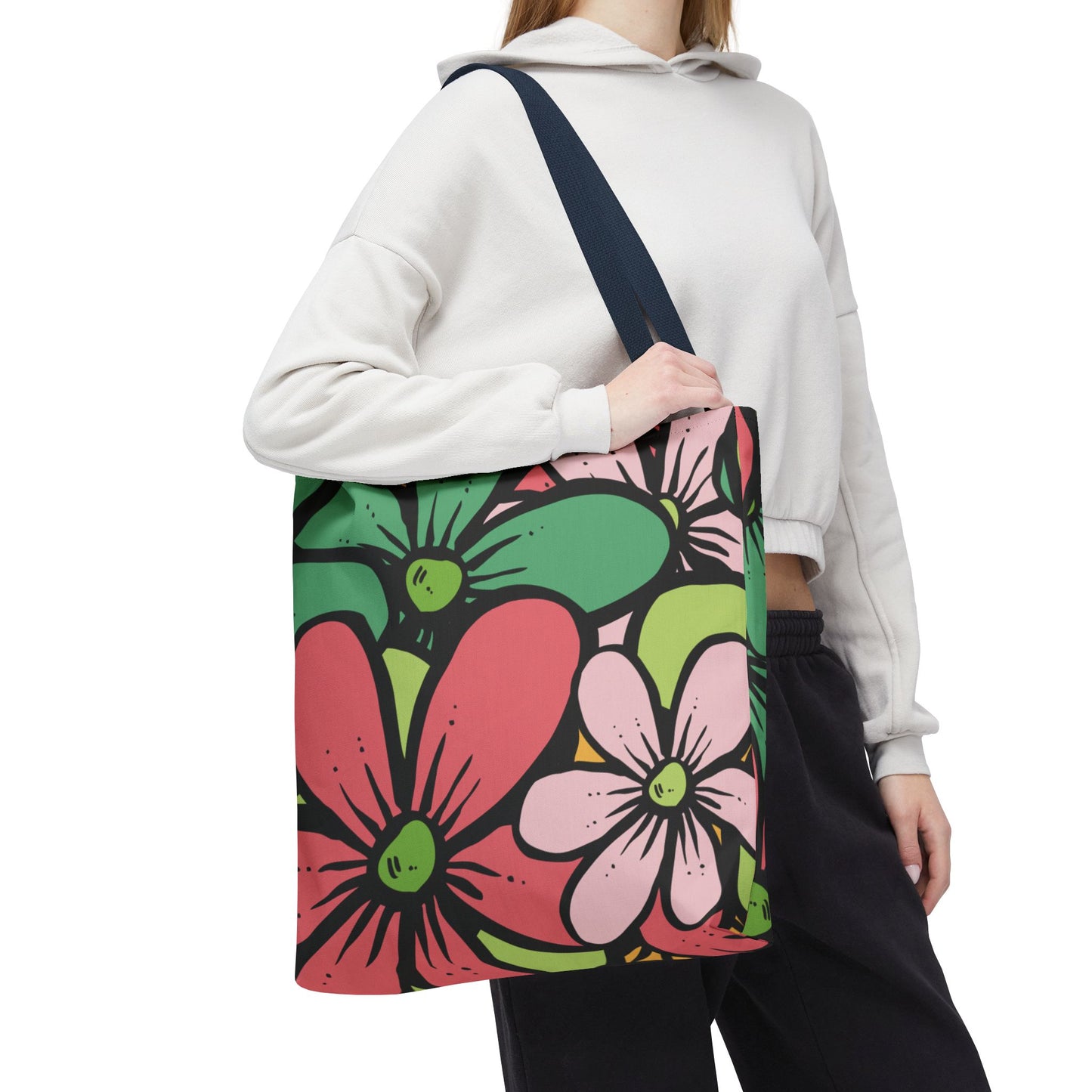 Colorful Floral Tote Bag | Bright, Playful & Stylish | Perfect for Everyday & Travel
