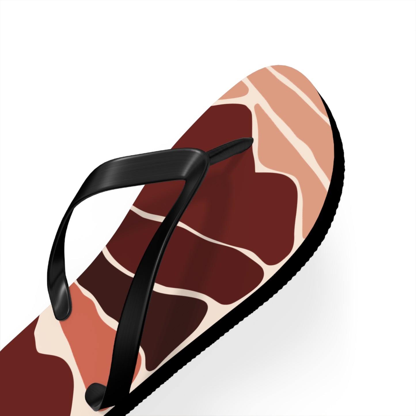 SolMori | Minimalist Flip-Flops with Abstract Sun & Mountain Print