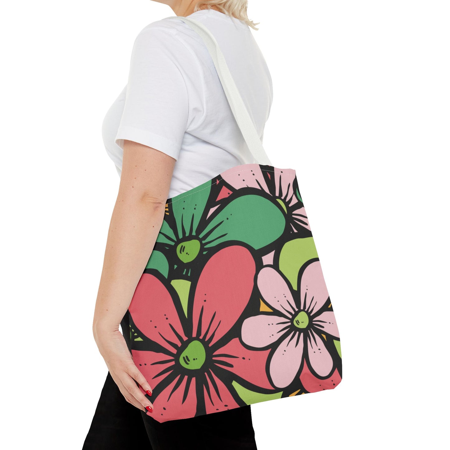 Colorful Floral Tote Bag | Bright, Playful & Stylish | Perfect for Everyday & Travel