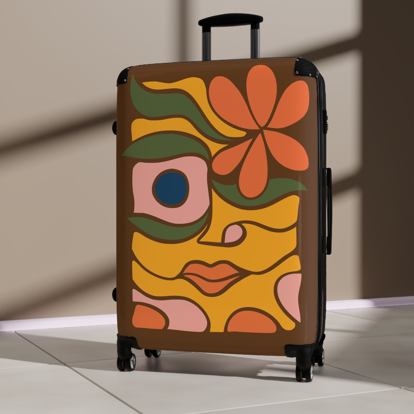 Premium Abstract Art Suitcase | Travel in Style