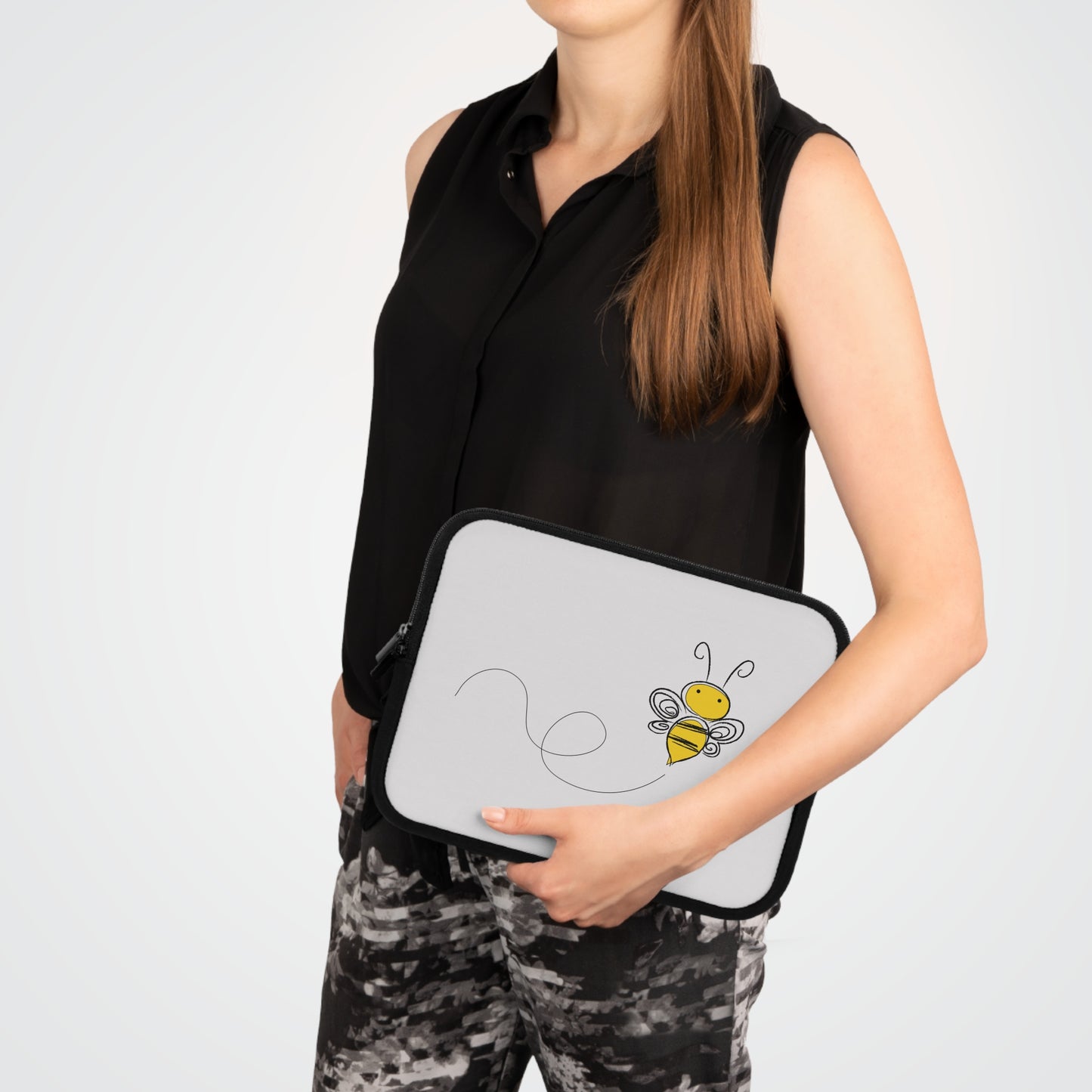 Buzz Buddy | Cute Cartoon Bee Laptop Sleeve
