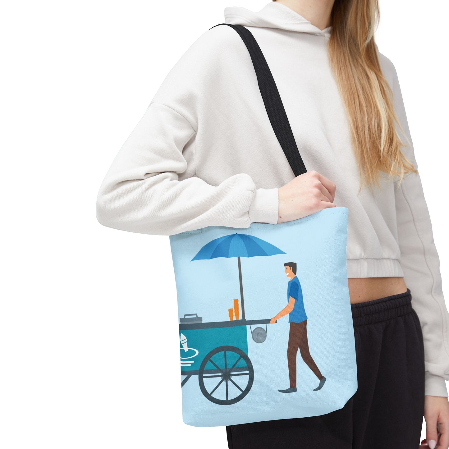 Sweet Ice Cream Ride | Fun Ice Cream Truck Tote Bag Full of Summer Vibes